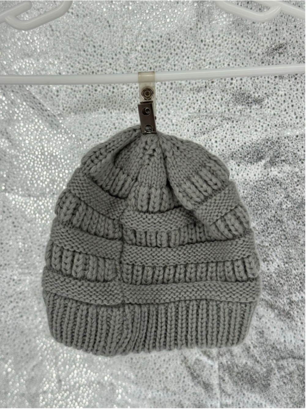 Kids Unbranded Black Grey and NavyKnit Beanie Hats One Size three pack - Picture 4 of 6